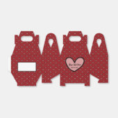 Leuke Stylist Sweet Heart Party Supplies Sjabloon Bedankdoosjes (Uitgevouwen)