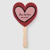 Leuke Stylist Sweet Heart Party Supplies Sjabloon Handwaaier (Achterkant)