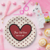 Leuke Stylist Sweet Heart Party Supplies Sjabloon Papieren Bordje (Feest)