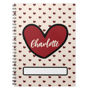 Leuke Stylist Sweet Heart patroon Papierwaren Cade Notitieboek