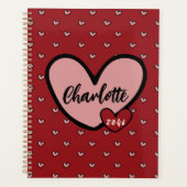 Leuke Stylist Sweet Heart patroon Stationery Gifts Planner (Voorkant)