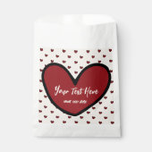 Leuke Stylist Zoete Hart Feest Benodigdheden Sjabl Bedankzakje (Voorkant)