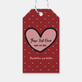 Leuke Stylist Zoete Hart Feest Benodigdheden Sjabl Cadeaulabel (Voorkant)