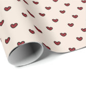 Leuke Stylist Zoete Hart Feest Benodigdheden Sjabl Cadeaupapier (Rol Hoek)