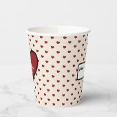 Leuke Stylist Zoete Hart Feest Benodigdheden Sjabl Papieren Bekers (Links)