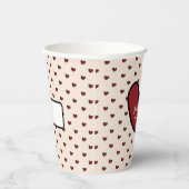 Leuke Stylist Zoete Hart Feest Benodigdheden Sjabl Papieren Bekers (Rechts)