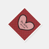 Leuke Stylist Zoete Hart Feestelijke Benodigdheden Servet (Hoek)