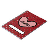 Leuke Stylist Zoete Hart patroon Papierwaren Cadea Notitieboek (Linkerzijde)