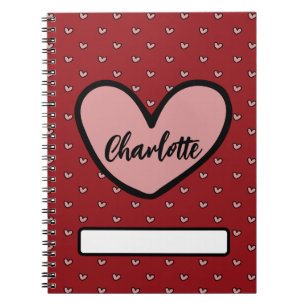 Leuke Stylist Zoete Hart patroon Papierwaren Cadea Notitieboek