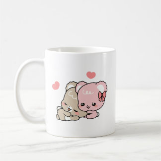 Leuke Suikerwelpen Knuffels Liefde Koffiemok
