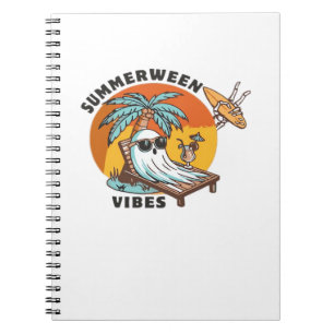 Leuke Summerween-sfeer Skelet Zomer Vakantie Ov Notitieboek