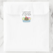 Leuke Sundae Ronde Sticker (Tas)