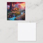 Leuke Sunset Fantasy House in de Bossen Contactkaartje (Voorkant / Achterkant)