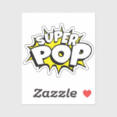 Leuke super POP! Comic Book Pop Art Sticker (Vel)