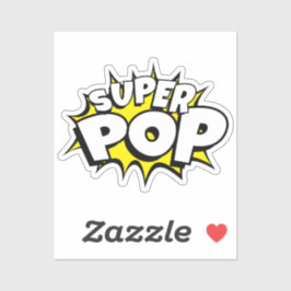 Leuke super POP! Comic Book Pop Art Sticker