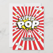 Leuke super POP! Geen boter Pop! Corny, Popcorn Pu Feestdagenkaart (Voorkant)