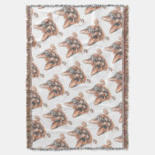 Leuke Super Sweet Kat Gezicht Tekening Thow Deken (Voorkant Verticaal)