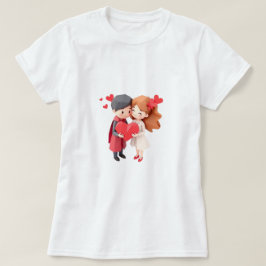 Leuke superheld love Valentijnsdag t-shirt voor X