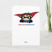 Leuke Superhero in de Kaart van de Verjaardag van (Achterkant)