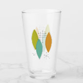 Leuke surfplankvormen uit het atoomtijdperk in het glas (Voorkant)