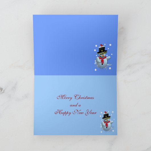 Leuke surrealistische Kerstkaart Feestdagen Kaart (Binnen)