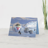 Leuke surrealistische Kerstkaart Feestdagen Kaart (Voorkant)
