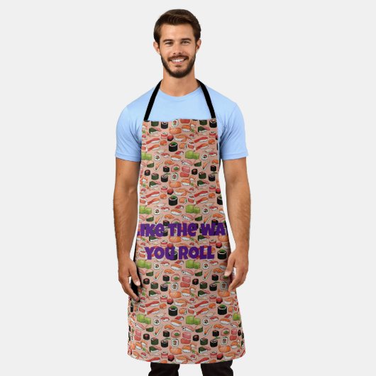 Leuke sushi, nigiri, maki, Japans thema Schort (Gedragen)