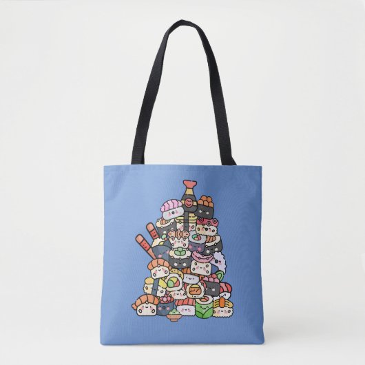 Leuke sushi toren tote bag (Voorkant)