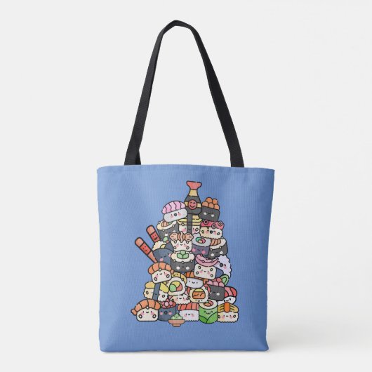 Leuke sushi toren tote bag (Achterkant)
