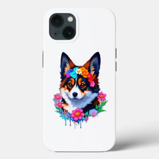 Leuke Sweet Corgi Puppy iPhone / iPad hoesje (Achterkant)