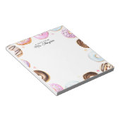 Leuke Sweet Donuts Een notitie van Script Notitieb Notitieblok (Schuin)