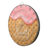 Leuke Sweet Victory Ice Cream Cone Sprinkles Roze Dartbord (Voorkant Rechts)