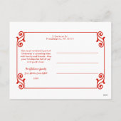 Leuke Swirly Christmas Border Vrolijke Kerstfoto Feestdagenkaart (Achterkant)