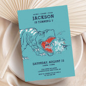 Leuke T-Rex Dinosaurs Kids Verjaardagsfeest Kaart