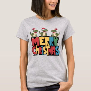 Leuke T-rex dinosaurussen en gedurfde vrolijke ker T-shirt