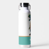 Leuke T-Rex Gelukkige Tyrannosaurus Rex Dinosaurus Waterfles (Voorkant)