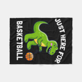 Leuke T-rex hier voor Bysketbyll Dinosaur Fleece Deken (Voorkant (Horizontaal))