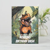 Leuke T-Rex Ride, doe mee aan het Dino-avontuur! B Kaart (Staand voorkant)