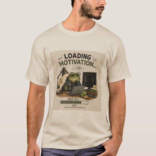 Leuke T-Shirt met Opladen Motivatie voor Programme (Voorkant)