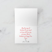 Leuke Tabby Cat kerstkaart Kaart (Binnen)