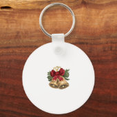 Leuke Tabby Cat kerstkaart Sleutelhanger (Achterkant)