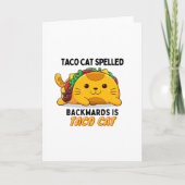 Leuke taco kat, grappige taco kat, taco en kattenl kaart (Voorkant)