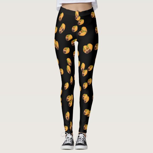 Leuke Taco Lover Summer Mexico Leggings (Voorkant)