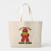 Leuke Taco Over Bordspellen Meeple Stijl Grote Tote Bag (Achterkant)