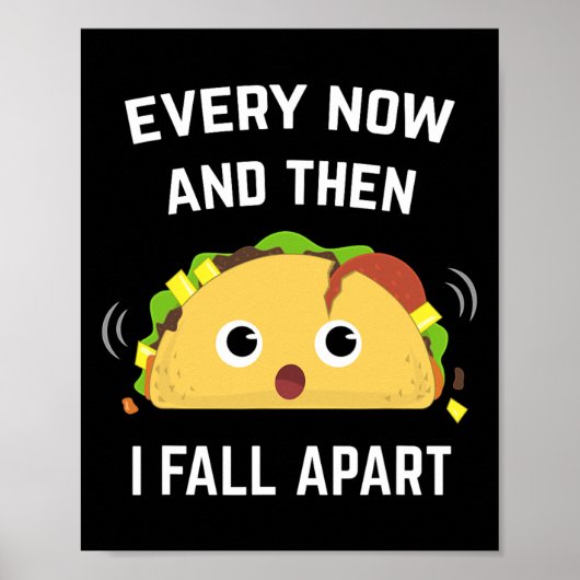 Leuke taco zo nu en dan Herfst ik uit elkaar Poster (Voorkant)