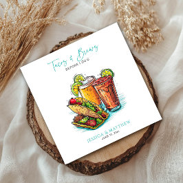 Leuke taco's en brouwsels voor het repetitiediner  servet