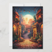 Leuke taco's en tequila bruiloft met monogram fles kaart (Achterkant)