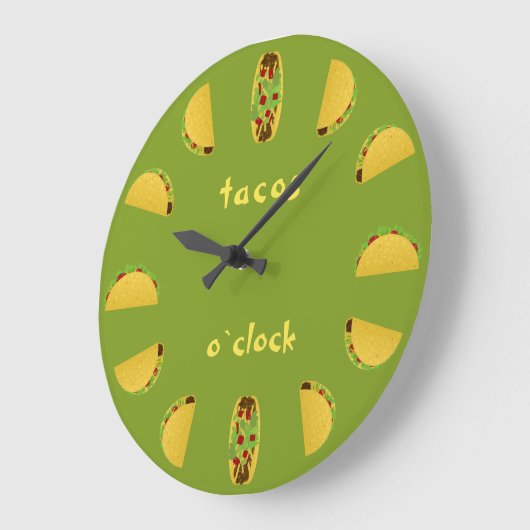 leuke tacos o'klok groen grote klok (Hoek)