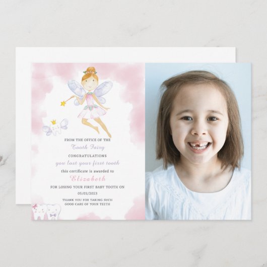 Leuke tand fee brief met foto kaart (Voorkant / Achterkant)