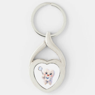 Leuke Tand Tandarts Hart Sleutelhanger   Tandarts 
